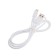 Krutoff Classic, MicroUSB cable - USB, 1.5 A, 1 m, TPE coating, white