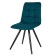 Dining stool Polini Home Berlin SM, color dark turquoise-black