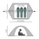 Tent, Trekking Travel 3, Green, 3-seater series