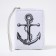 Children's wallet with lightning, white color