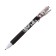 Automatic black gel handle "anime", with a rubber holder, black and white case, mix
