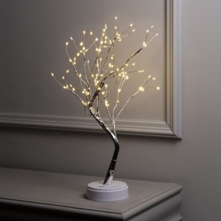 IVO LED bush 45 cm, 108 LED, constant glow, AAX3 batteries (not complete), USB, glow warm white