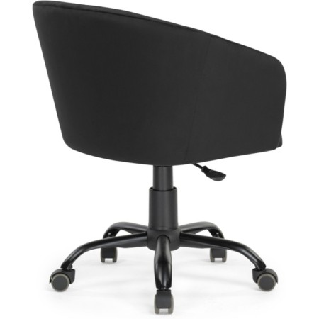 Computer chair thibault plastic/velor, black/black 60x60x81 cm-3