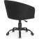 Computer chair thibault plastic/velor, black/black 60x60x81 cm