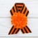 Icon with tape and orange flower on Victory Day "May 9", 10 x 12 cm
