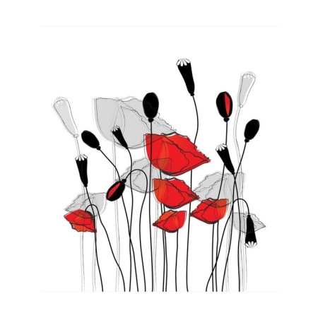 A set of napkins for setting the table "Flower kiss", rectangular, size 32x46 cm, 4 pcs-2