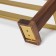 Shelf with a holder for towels Stölz Hölzern Premiere, walnut wood, aluminum