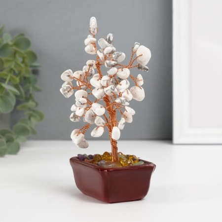 Bonsai souvenir "Cash tree with marble" 60 stones 12.5x5.2x7 cm-1