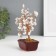 Bonsai souvenir "Cash tree with marble" 60 stones 12.5x5.2x7 cm