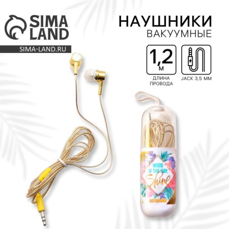 Vacuum headphones in the Shine flask, VBT 1.4 model