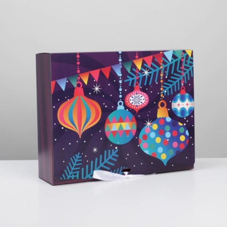 Dvil -sided folding box “Shine in the New Year”, 31 x 24.5 x 9 cm, New Year-4