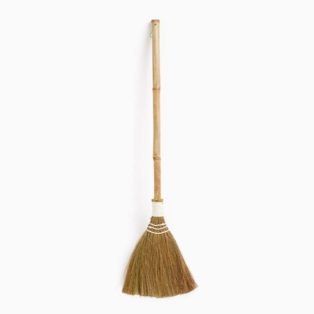 Rice broom with a bamboo pen, 25x90 cm mix-4