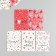 Cardboard "Hearts" set 10 pcs (5 types) 4x6 cm