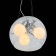 Suspension lamp ST LUCE. SL512.103.03. Uvo. 3x60 watts, E27 Globe, 30x30x20 cm, chromium color