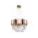 Crystal chandelier with Ambrella Light, Traditional, Tr5290, E14, Pink Gold, Gold
