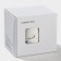 Ceramic mug with a spoon "White Marble", 350 ml, white color