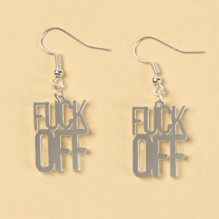 Earrings "Off" 6 x 9 cm-2