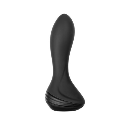 Inflatable anal vibrovaloga Popo pleasure Phoenix, 13.5 cm, silicone, black color-10