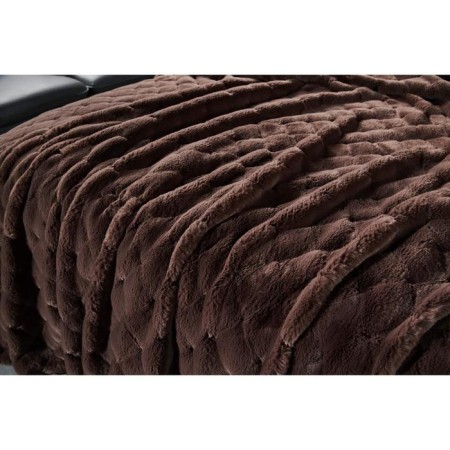Bernard cover, size 160x220 cm, chocolate color-3