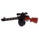 PPSh machine gun, with a laser, a flashlight, 70 cm, shoots 6 mm bullets