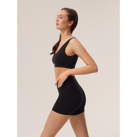 Top female supporting on the wide straps of Mirey, size 46, black color-2