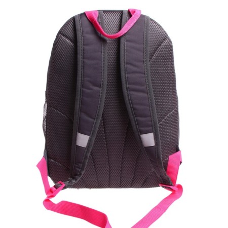 School backpack, 38 x 28 x 18 cm, Grizzly 363, ergonomic back, dark gray/pink RG-363-10_1-4
