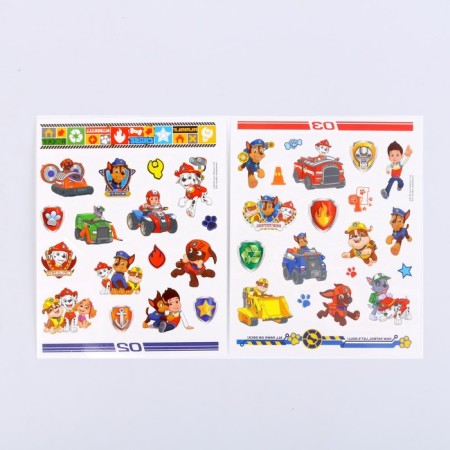 Stickers - Tattoos "Puppy Patrol", 2 sheets, diz. Boys-1