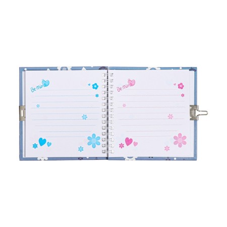 Gift notebook, 45 sheets, line, on the castle, on the crest, the cat white (13x13.5cm)-3