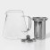 A glass teapot with a metal sieve Magistro "Darcy", 750 ml