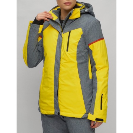 Ski suit female, size 44, yellow color-24