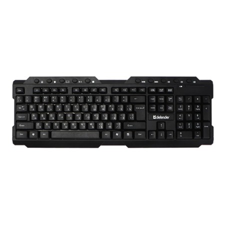 Keyboard Defender Element HB-195 RU, wireless, membrane, 114 claws, USB, black-2