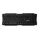 Keyboard Defender Element HB-195 RU, wireless, membrane, 114 claws, USB, black