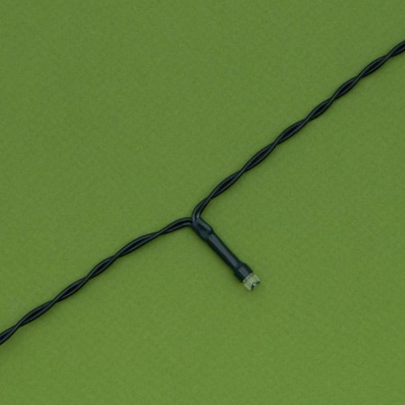 Garland “thread” 10 m, IP44, dark thread, 100 LED, green glow, 2 modes, solar battery-4