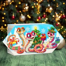 New Year. New Year's gift of candy 