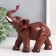 Souvenir "Elephant" under the red tree 13.5x14.5x6 cm