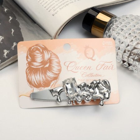 Liberty hair clip "Style" 8 cm, silver-2