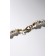 Beads "Pearls" on the chain, ball No. 6, white color in gold, l = 53 cm