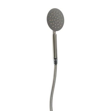 Bath mixer Zein Z3732, two -wound, pour 10 cm, watering can, hose, satin-6