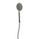 Bath mixer Zein Z3732, two -wound, pour 10 cm, watering can, hose, satin