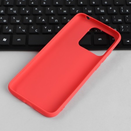 Pero cover for Xiaomi Redmi 10a, silicone, red-2