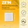 Ventilation grate Zein Lux LRR162V, 162 x 162 mm, with a grid, detachable, adjustable