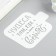 Stencil plastic "Miracles where they believe in them" 9x9 cm