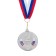 Prize medal 182 diam 5 cm. 2 place, tricolor. Color ser. With a ribbon