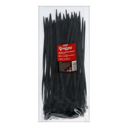 KREP nylon tundra clamp, for screed, 4.8x250 mm, black, in packaging 100 pcs.-4