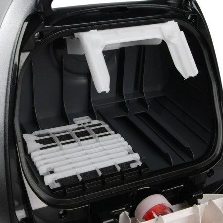 Vacuum cleaner Panasonic MC-CG715W, bag, 2100/380 W, 6 l, cord 5 m, black and white-7