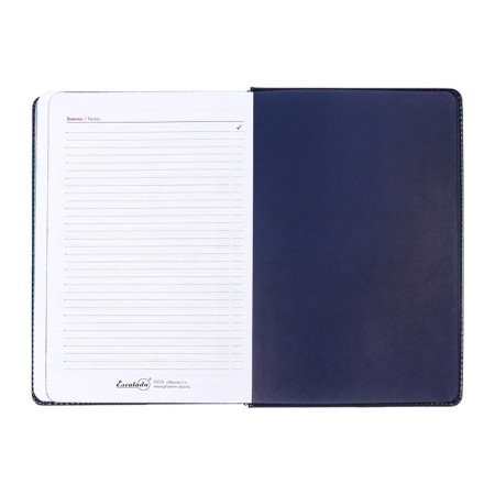 Dated 2025 diary, Escalada, A5 176 sheets, solid cover to leatzers with foam rubber, pancake embossing, perforation on the cover, block 70 g/m2, blue-15