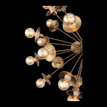 Suspension lamp ST LUCE. SL1111.303.30. Guido. 30x40 watts, e27, 100x100 cm, brass color-9