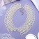 The necklace "Pearl Assorted" collar openwork, ball No. 2,4,6, white color, l = 36 cm