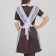 School apron, guipure, small flowers, p. 42-50, white color + set of balls 5 pcs.