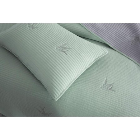 A set with a blanket "Jacqueline", size 230x250 cm, 50x70 cm - 2 pcs, green color-6